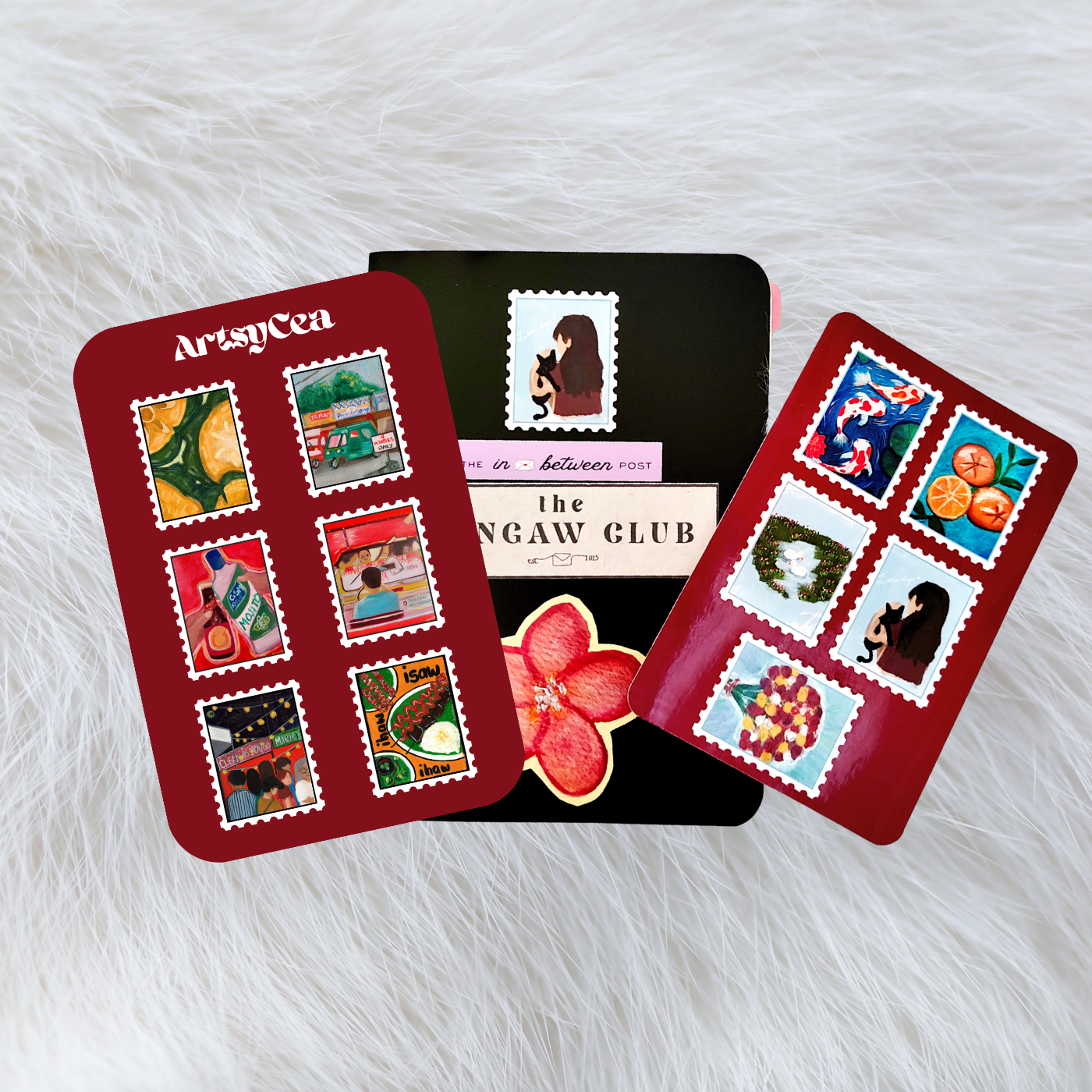 A postages of home stickers